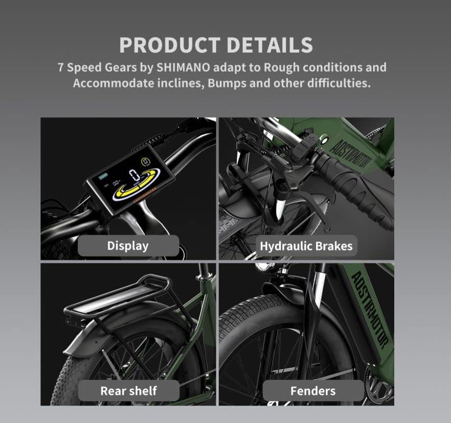 AOSTIRMOTOR 1000W Electric Bike Review